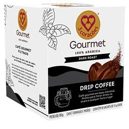 Drip Coffee Gourmet Dark Roast 3 Corações