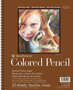 Palmilha para lápis colorida Série 400 Strathmore 22,9 cm x 30,5 cm, 30 folhas