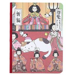 Caderno brochura Hztyyier, caderno de anotações escolar e universitário, diário, capa impressa com desenhos animados japoneses, papel grosso, 14 x 10 cm, 224 folhas (benção)