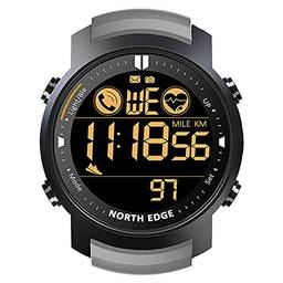 Cigooxm Relógio inteligente monitor de frequência cardíaca masculino à prova d'água 50M natação corrida esportiva pedômetro cronômetro smartwatch