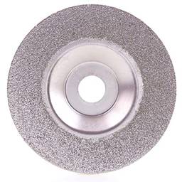 Yuventoo Disco de esmeril de diamante de 4 pol. Com roda revestida de grão 60 ferramentas convexas de pedra para esmerilhadeira angular