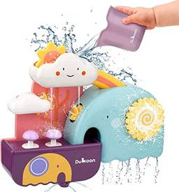 Brinquedos de banho de bebê GKPLY, divertido brinquedo de água de banheira educacional de física simples, brinquedos divertidos de respingo de hora do banho para meninos de 1, 2, 3 anos de idade, meni