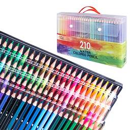 Sokg 120/150/180/210 Artista profissional Conjunto de lápis de aquarela Lápis de cor solúveis em água para alunos de escola Adultos Lápis de cor Materiais de arte para esboços de livros de colorir