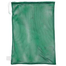 Champion Sports Bolsa de malha para equipamentos esportivos, verde, 61 x 91 cm – Multiuso, bolsa de nylon com trava e etiqueta de identificação para bolas, praia, lavanderia
