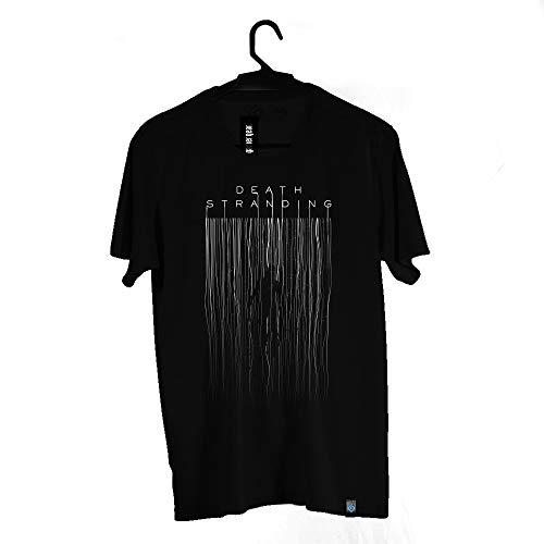 Camiseta Logo, Death Stranding, Adulto Unissex, Preto, PP