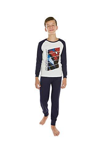 Conjunto Pijama Spider, Marvel, Meninos, Azul Marinho, Branco, 16