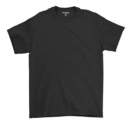 Camiseta Básica Masculina De Algodão Premium (P, Preta)
