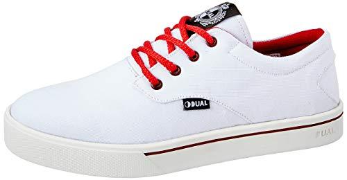 Tênis Dual Footwear Desde Adulto Unissex Branco/Vermelho 34