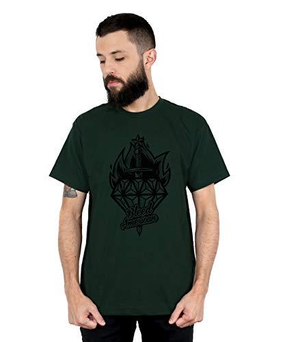 Camiseta Diamond, Bleed American, Masculino, Verde Escuro, P