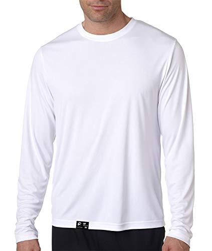 Camiseta UV Protection Masculina UV50+ Tecido Ice Dry Fit Secagem Rápida M branco