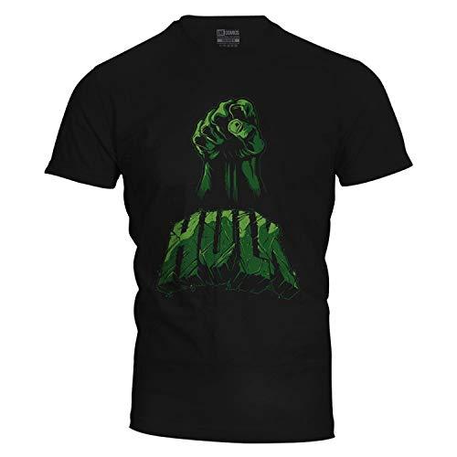 Camiseta masculina Hulk Hand Vingadores Preta Live Comics tamanho:P;cor:Preto
