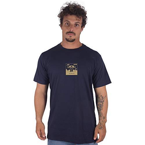 Camiseta Manga Curta Abduction, Alfa, Masculino, Azul, EG