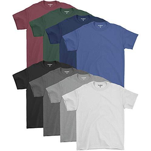 Kit 8 Camisetas Básicas Masculinas Lisas Confort Novastreet Cor:Opção 1 - Cores da foto;Tamanho:GG