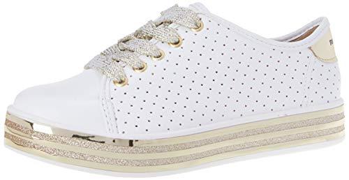 Sapato Casual Np Turim, Molekinha, Meninas, Branco/Dourado, 31