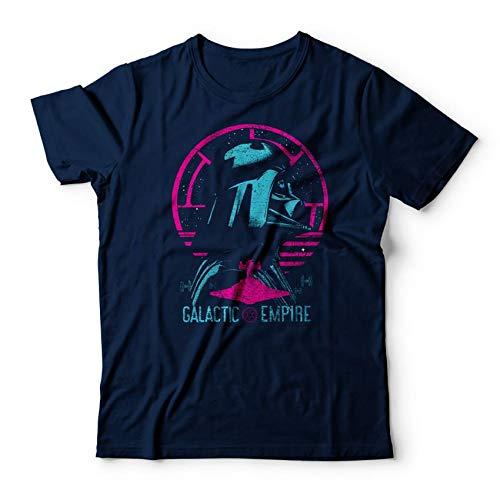 Camiseta Darth Vader Galactic Empire, Studio Geek, Adulto Unissex, Azul Marinho, 2P