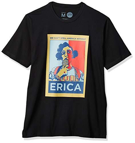 Camiseta Erica, Studio Geek, Adulto Unissex, Preto, 3G