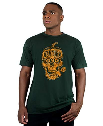 Camiseta Pumpkin Skull, Ventura, Masculino, Verde Escuro, GG