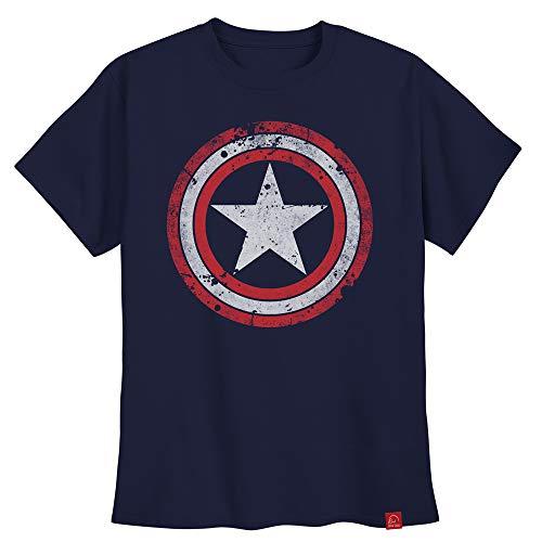 Camiseta Capitão América Camisa Escudo Steve Rogers M