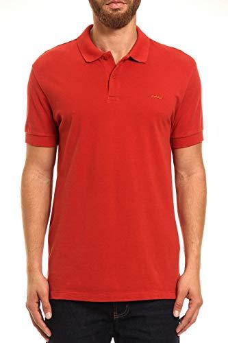Camisa polo básica com logo, Colcci, Masculino, Vermelho (Vermelho Labelle), XGG