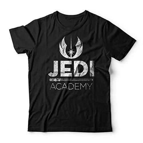 Camiseta Jedi Academy, Studio Geek, Adulto Unissex, Preto, M