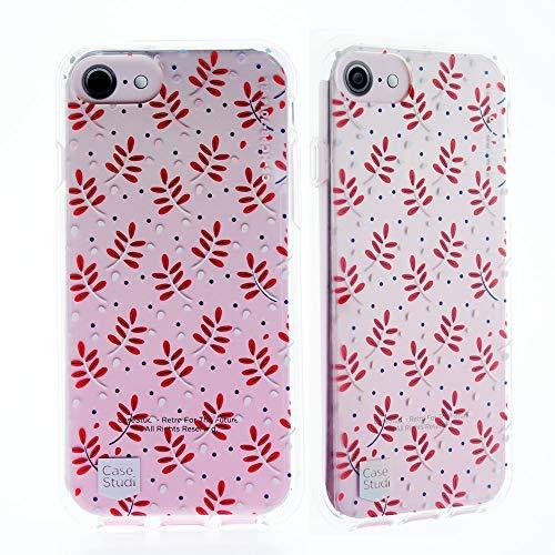 Capa Para iPhone 6/6S/7/8 Original Feminina Personalizada Red Leaves Casestudi, CaseStudi, CS-I7-PR-RL, Clear