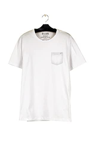 T-Shirt, Co Fine Easa Pocket Classic Mc, Ellus, Masculino, Branco, M