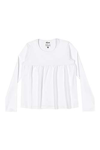 Blusa em cotton confort, Elian, Meninas, Branco, 1