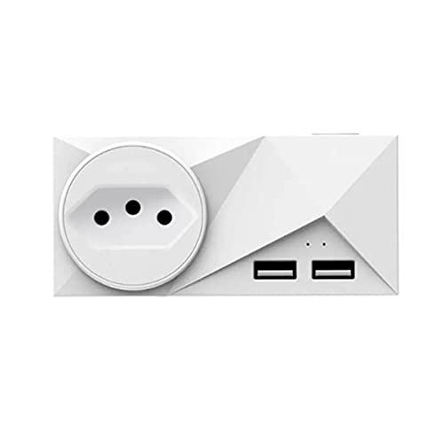 Smart Plug Tomada Inteligente WIFI Com Duas USB JWCOM Alexa e Google Home