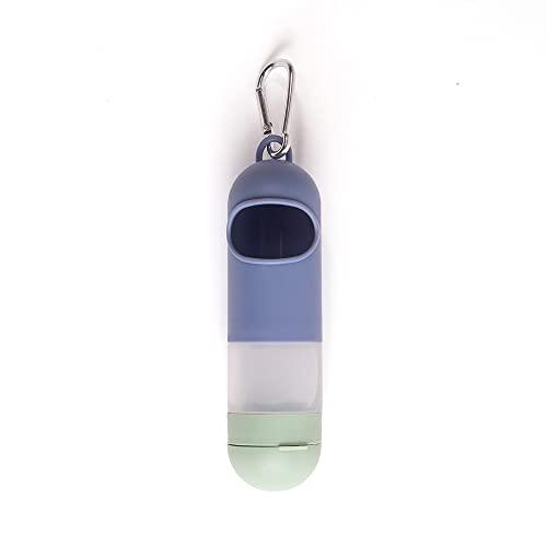 Porta Saquinhos Higiênicos com Recipiente para Alcool em Gel Azul - Oikos Animal