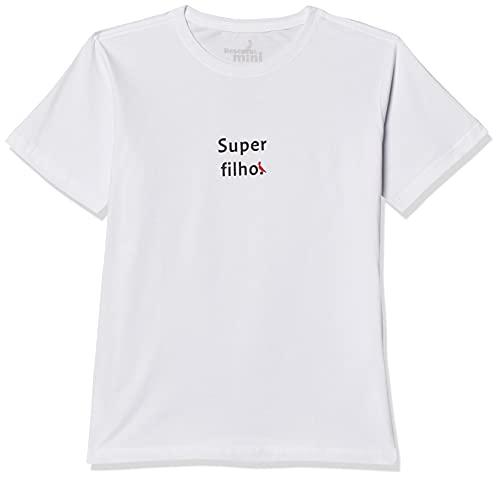 Camiseta Mini Estampada Super Filho, Especial Dia Das Mães, Reserva Mini, Branco, 12