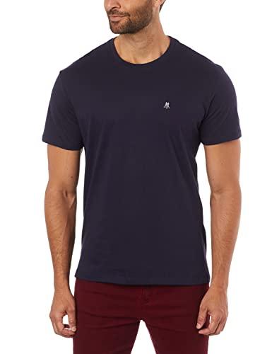 Camiseta Gola Careca, Masculino, Polo Wear, Azul escuro, GG, Camiseta básica bordado
