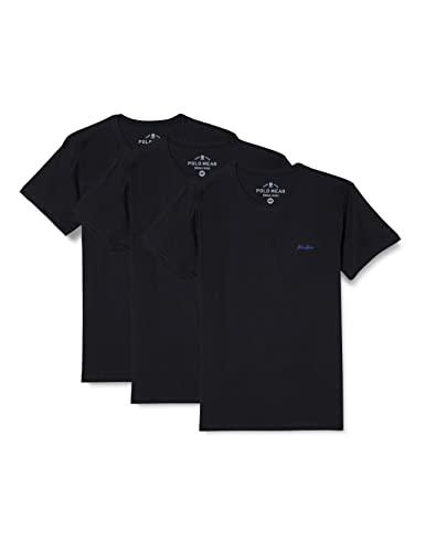 PW Kit C/3 Camiseta Masc GC Polo Wear, Preto, M