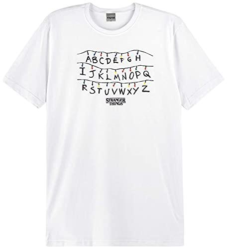 Camiseta Slim Stranger Things Unissex Enfim, Off White, Unissex, M