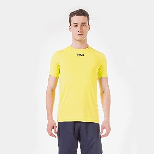 Camiseta Sun Protect Breezy, FILA, Masculino, Verde Limao/Marinho, G