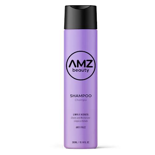 AMZ BEAUTY - Shampoo de Alisamento Capilar - Tratamento Profissional em Casa, Protetor Térmico, Produtos para Cabelo - Anti Frizz, Cabelos Brilhantes e Macios - Queratina, VEGANO, Cruelty-Free - 300ml
