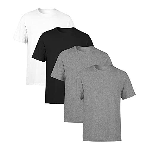 Kit 4 Camisetas Masculina SSB Brand Lisa Algodão 30.1 Premium, Tamanho M