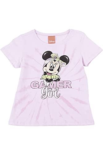 Camiseta Manga Curta Minnie Tie-Dye, Meninas, Disney, Lilás Claro, 6