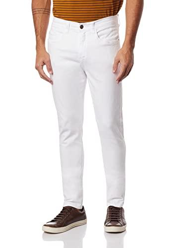Calça Masculina Sarja, Polo Wear, Branco, 38, Modelo: 012001150044