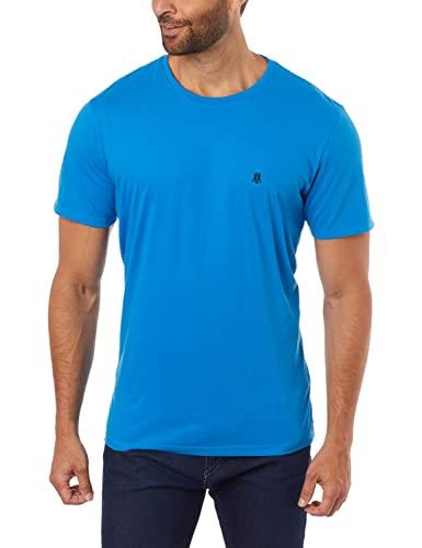 Camiseta Gola Careca, Masculino, Polo Wear, Azul médio, G