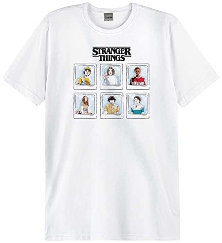 Camiseta Slim Stranger Things Unissex Enfim, Branco, Unissex, GG
