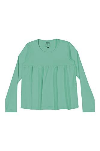 Blusa em cotton confort, Elian, Meninas, Verde, 10
