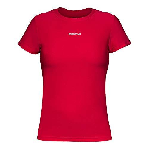 Camiseta Active Fresh Mc - Feminino Curtlo M Vermelho