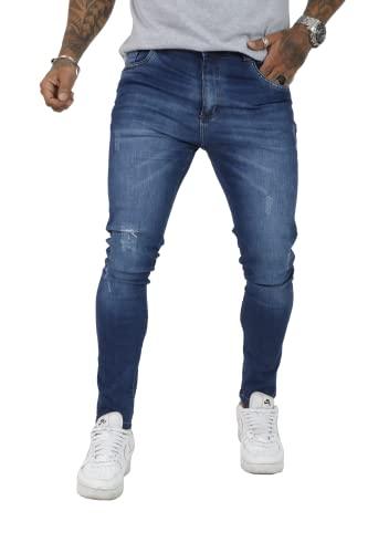 Calça Masculina Super Skinny (Jeans Média, 38)