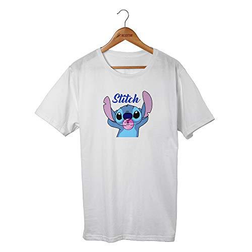 Camiseta T-shirt Lilo E Stitch Chiclete Desenho Retro (GG, BRANCO)