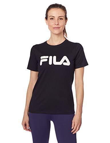 Camiseta Basic Letter, Fila, Feminino, Preto/Branco, M