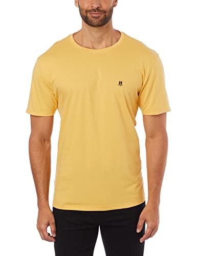 Camiseta Gola Careca, Masculino, Polo Wear, Amarelo Médio, G
