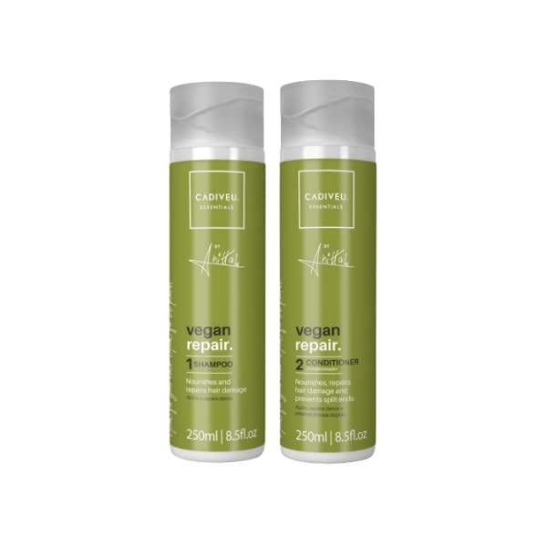 CADIVEU Kit Shampoo e Condicionador Vegan Repair By Anitta, Essentials