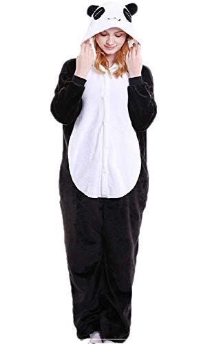Pijama Fantasia Kigurumi Panda Macacão com Capuz Tamanho: P 1,40-1,55