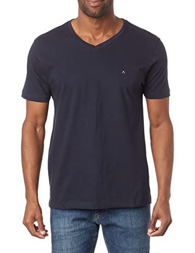 Camiseta Básica Gola V (Pa),Masculino,Azul,XGG