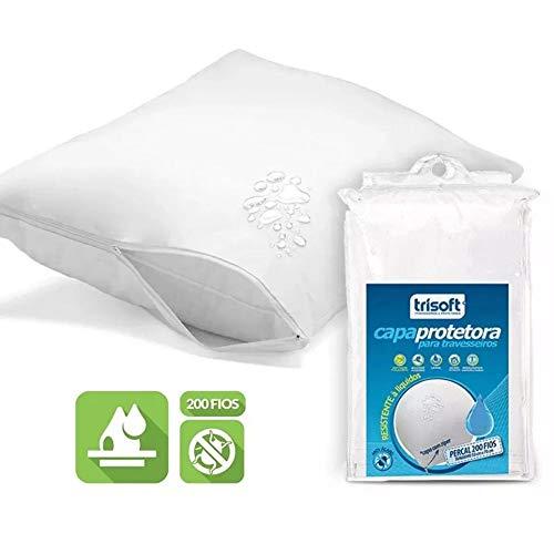 Capa Protetora para Travesseiro Trisoft 0.50x0.70m Branco
